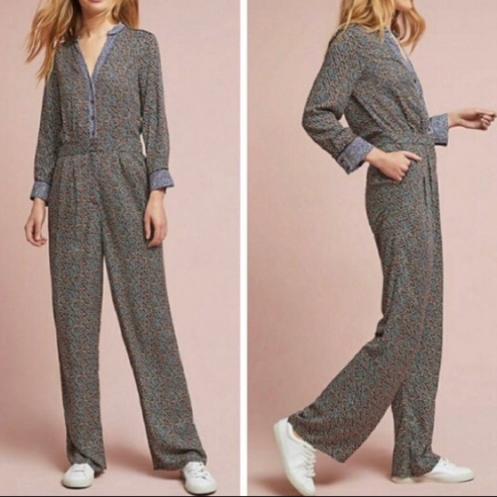 Anthropologie Ett:Twa Christene Silken Jumpsuit